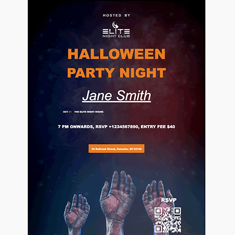 Halloween Party Night Event Flyer